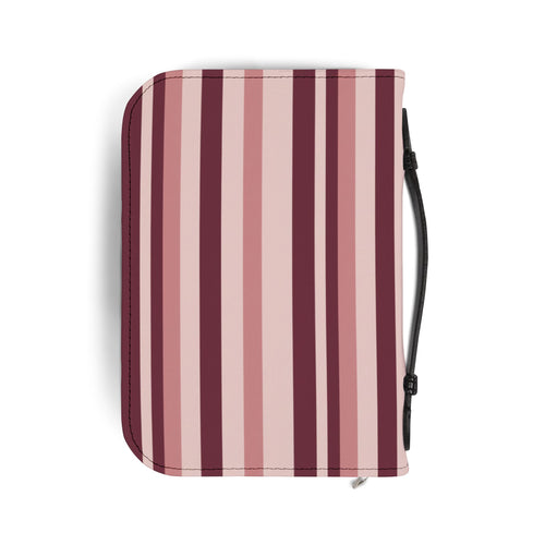 Burgundy Stripe Bible Cover