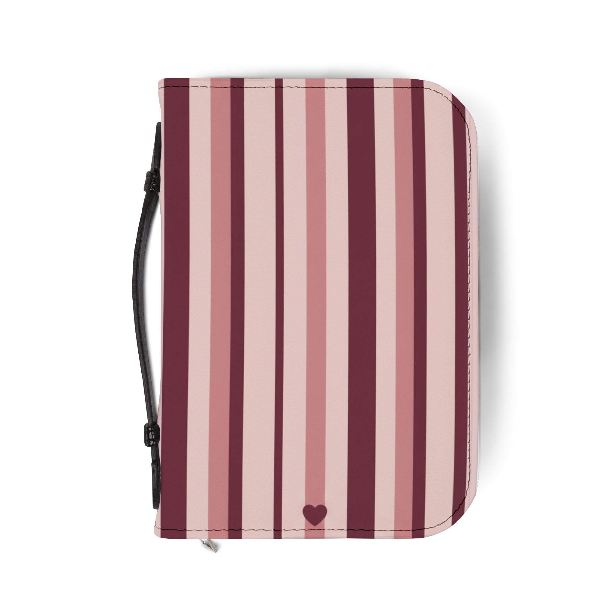Burgundy Stripe Bible Cover