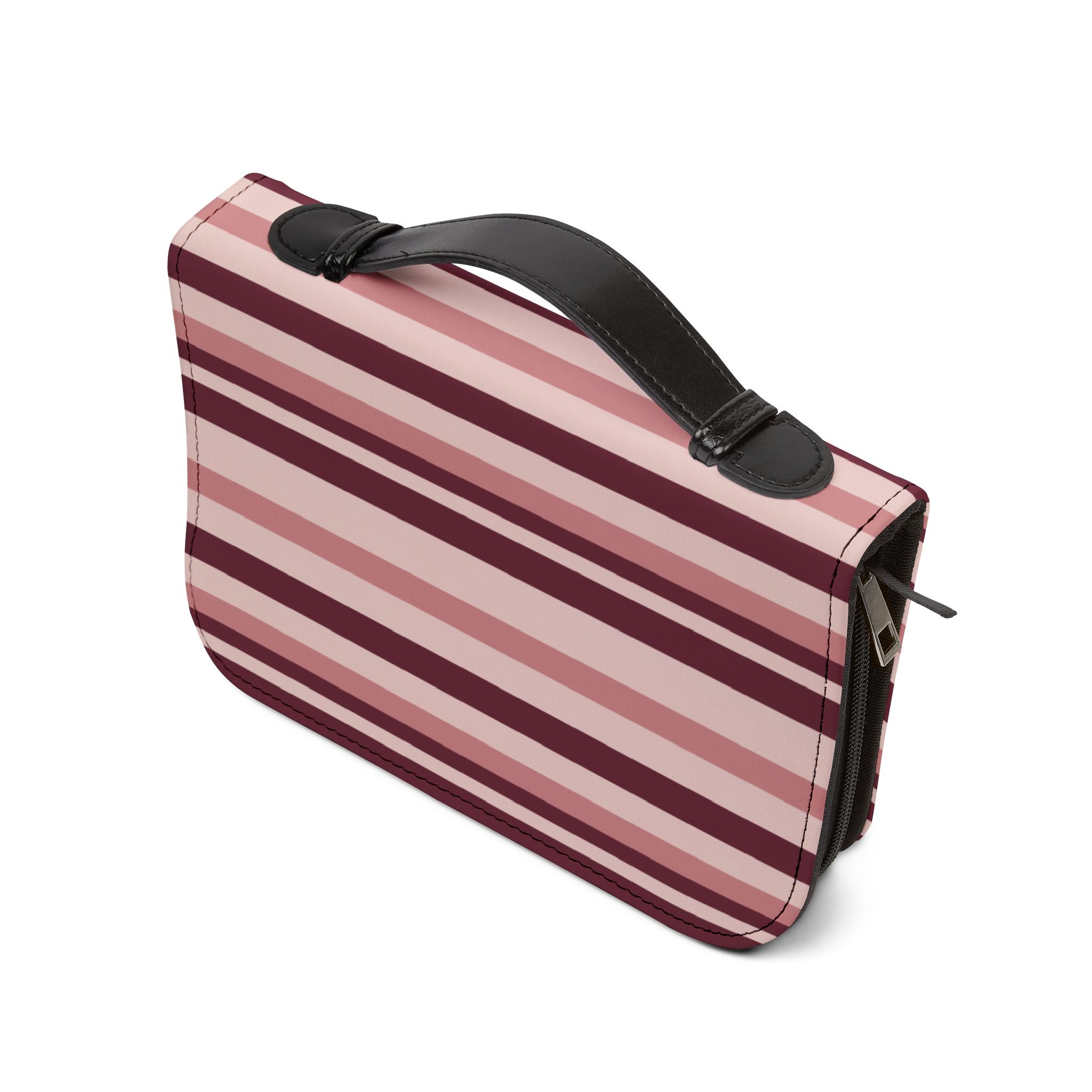 Burgundy Stripe Bible Cover