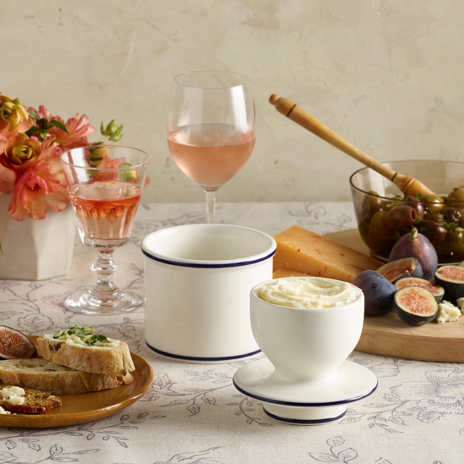 Blue Striped Butter Bell *Pre-Order*